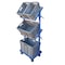 Vestil Multi-Tier Cart, 3 Shelf, 3 Basket, 200 lb., Steel, 300 lb Load Capacity, 3 Shelves, 19.0625" W TSCT-3B - alternate 1